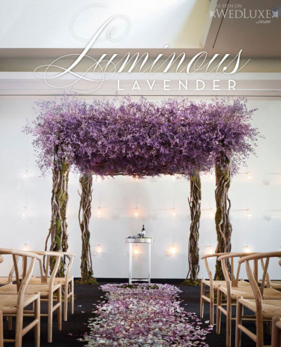 trang trí đám cưới bằng hoa lavender