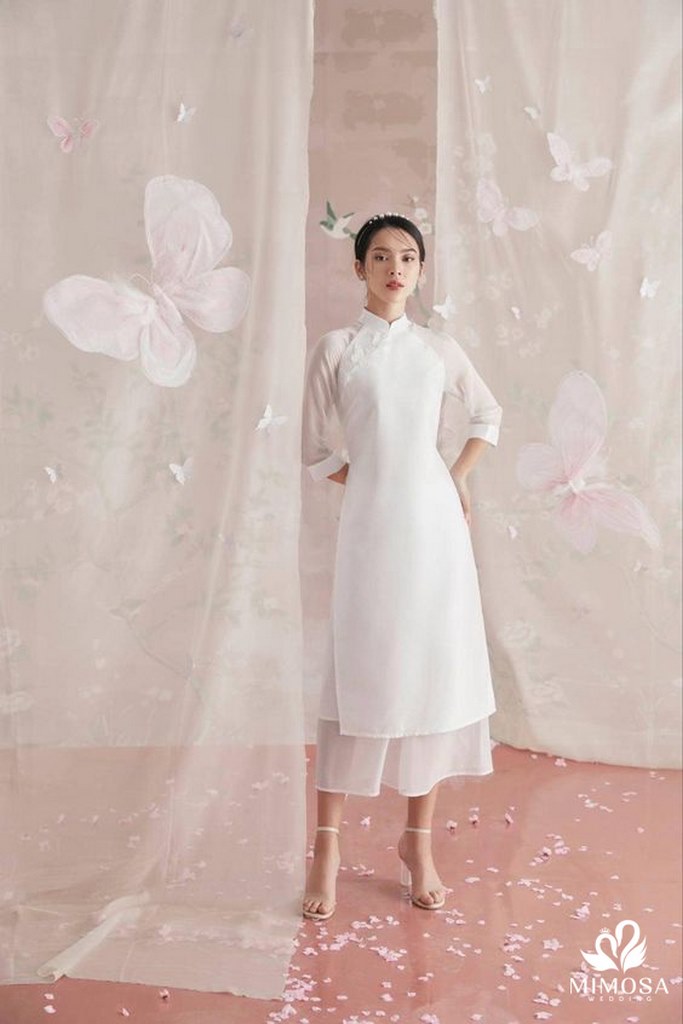 ao dai cuoi trang