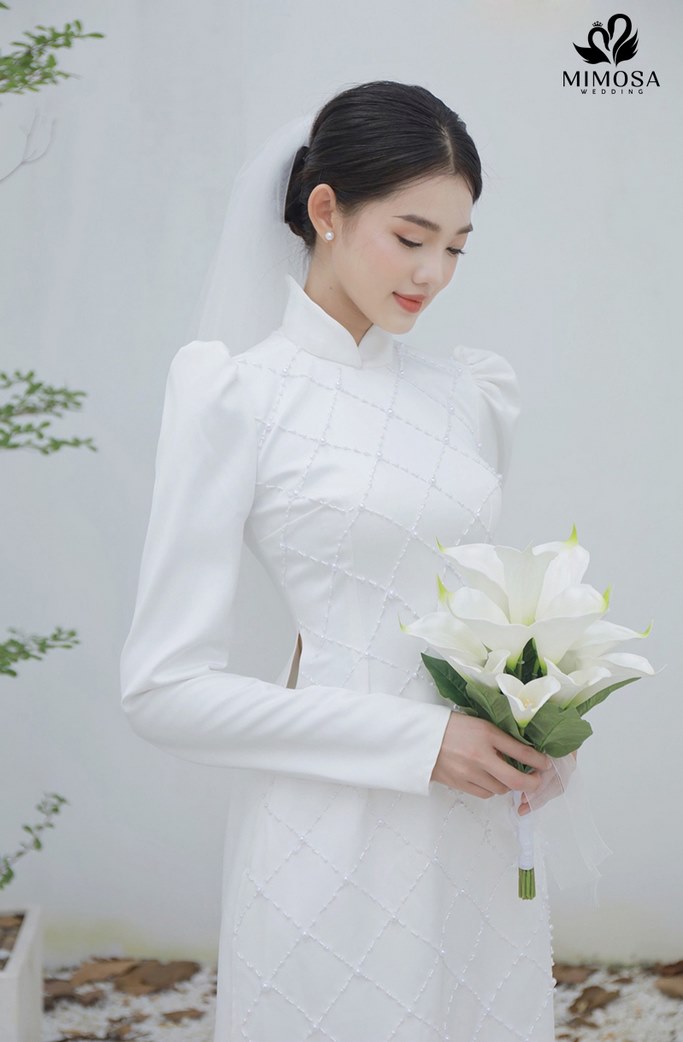 ao dai cuoi trang