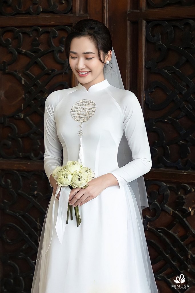 ao dai cuoi trang