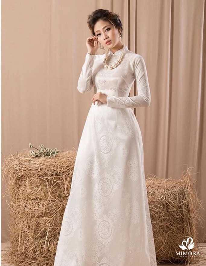 ao dai cuoi trang