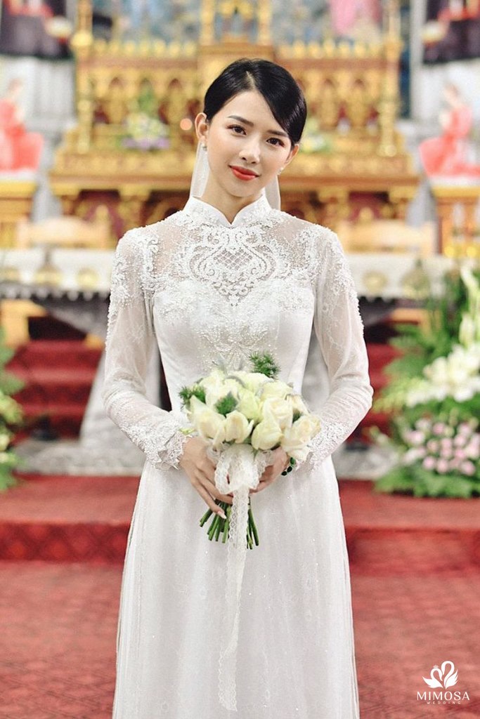 ao dai cuoi trang