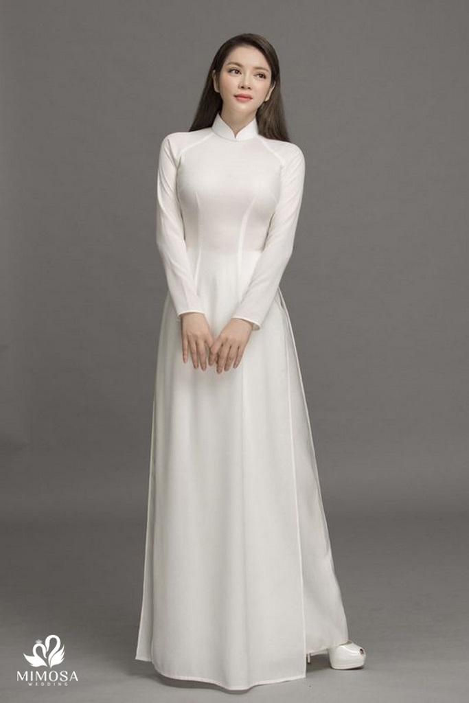 ao dai cuoi trang