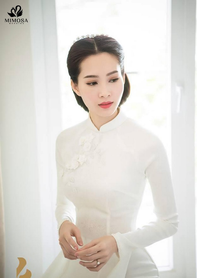 ao dai cuoi trang