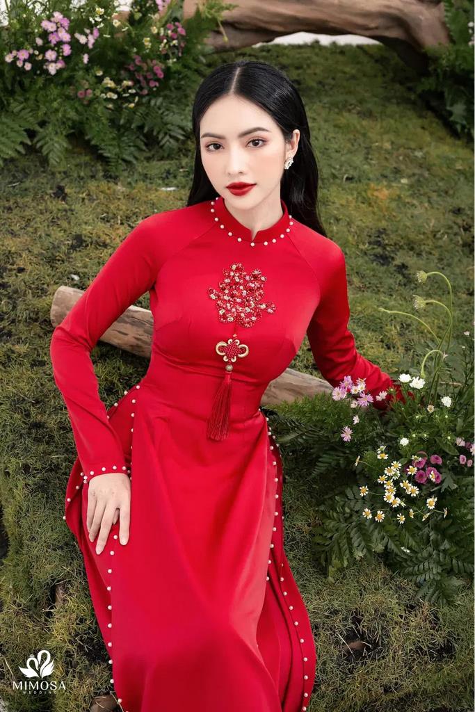 ao dai cuoi truyen thong xua