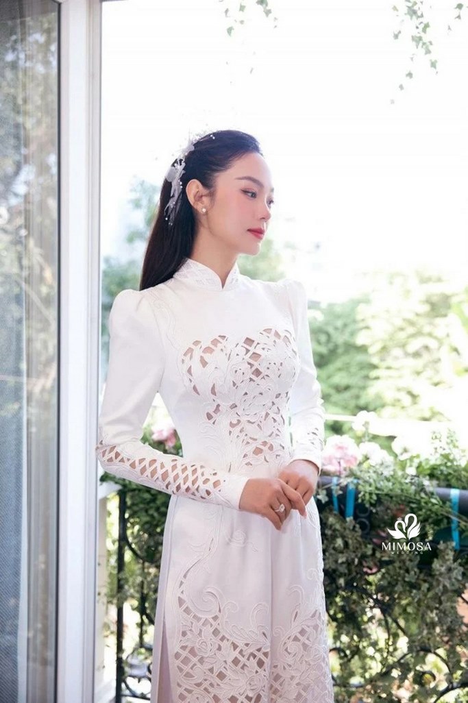 ao dai cuoi truyen thong xua