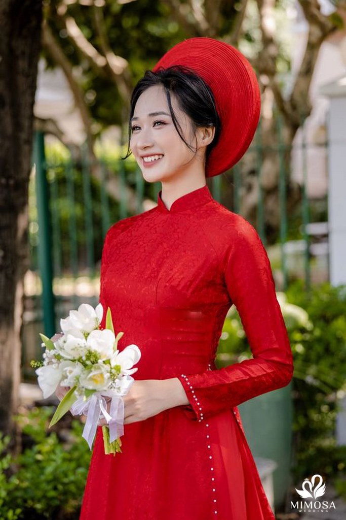 ao dai cuoi truyen thong xua