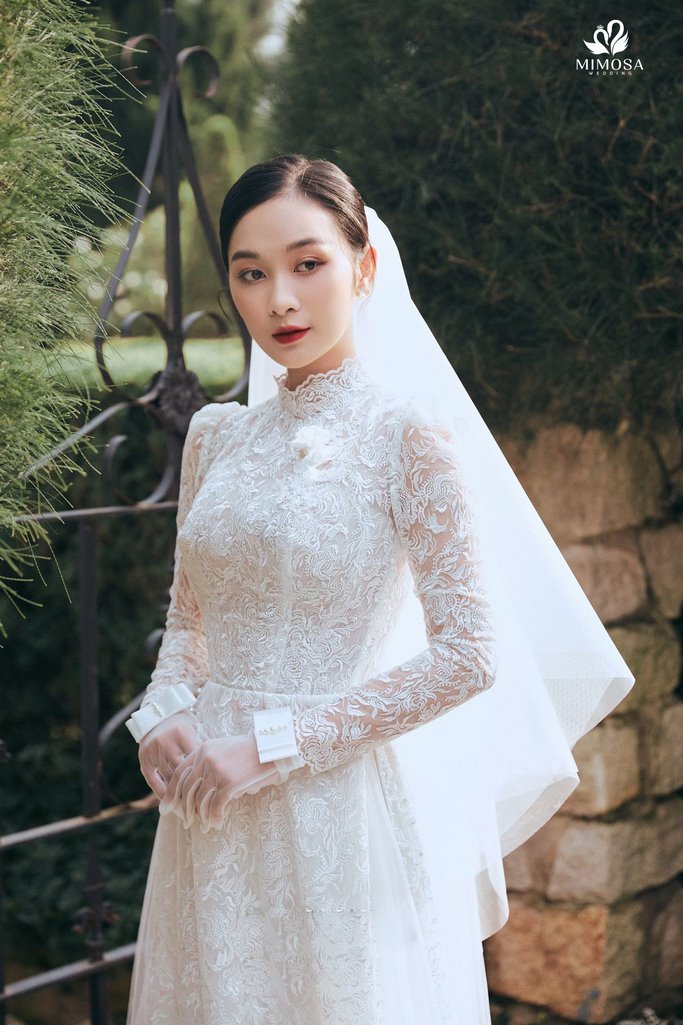 ao dai cuoi truyen thong xua