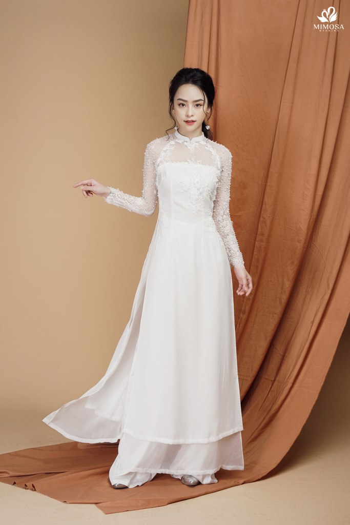 ao dai cuoi truyen thong xua