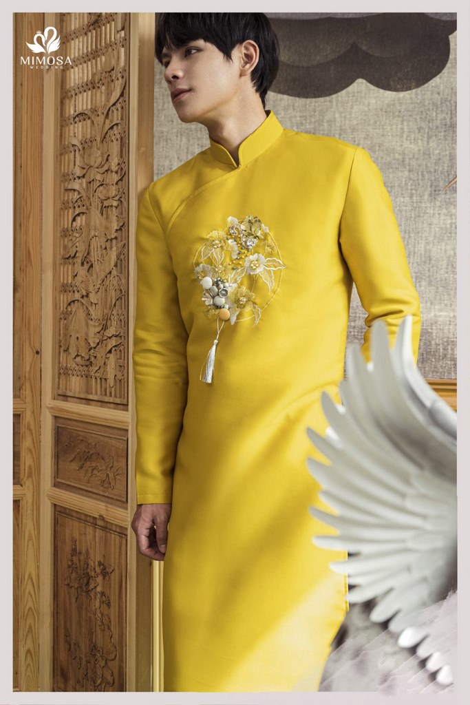 ao dai cuoi truyen thong xua