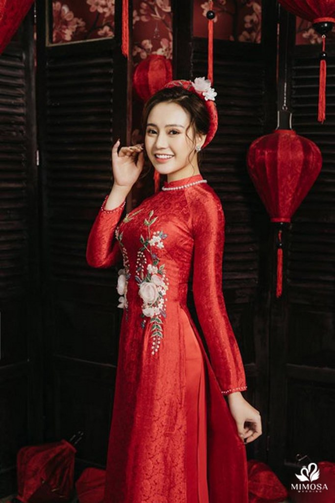 vai may ao dai cuoi