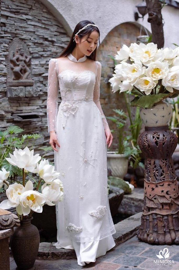 vai may ao dai cuoi