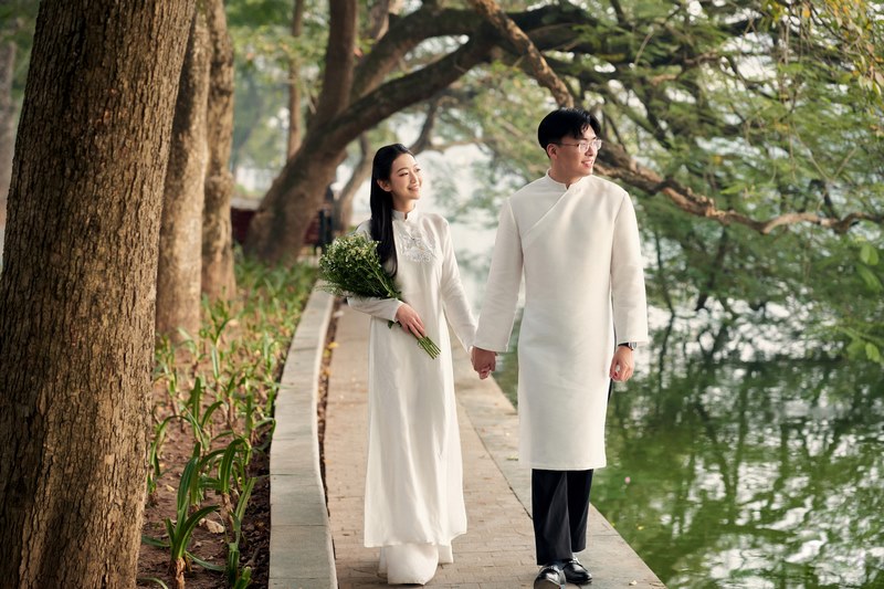 chup anh cuoi ao dai